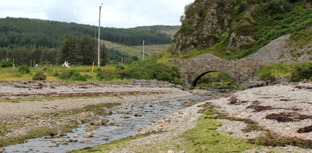 69 road bridge, Bernera Beach, Ruth's coastal walk around Glenelg peninsula, Scotland