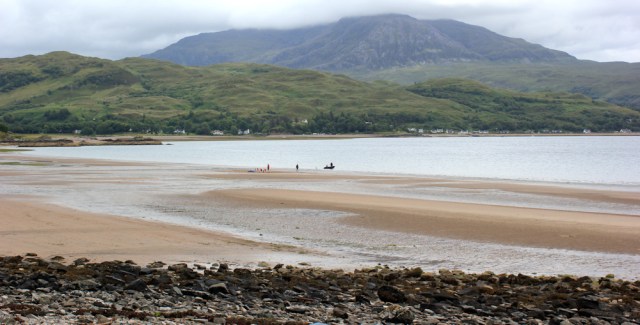 73 Bernera Beach from the road to Kylerhea Ferry, Ruth's coastal walk around Glenelg peninsula, Scotland
