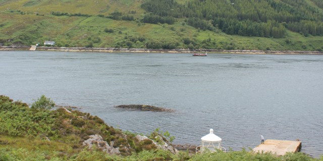 Kylerhea ferry xtra long way round, Ruth Livingstone