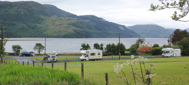 13 campsite at Ardelve, Ruth's coastal walk around Scotland