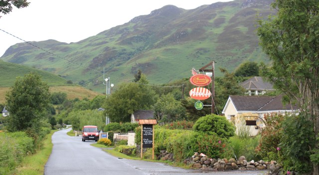 14 Ardelve, pizza house and post office van, Ruth's coastal walk around Scotland