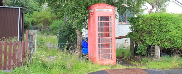 17 Ardelve, phone box, Ruth's coastal walk around Scotland
