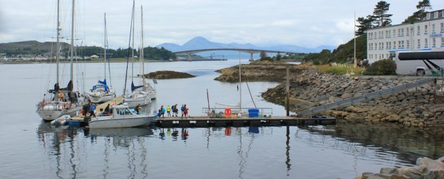 01 parking place, Kyle of Lochalsh, and Skye Bridge