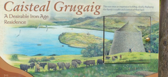 05 information board about Caisteal Grugaig, Glenelg, Ruth's coastal walk around Scotland