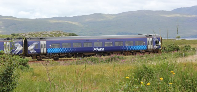 23 station at Drumbuie, Ruth walking the coast of the Scottish Highlands