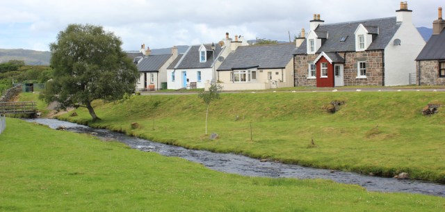 28 pretty cottages, Duirinish, Ruth walking the coast of the Scottish Highlands