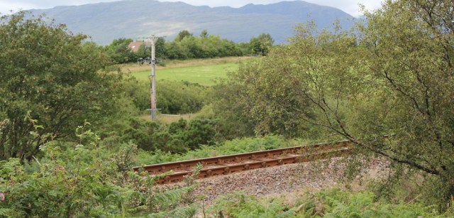 36 railway line to Plockton, Ruth on road in Scotland