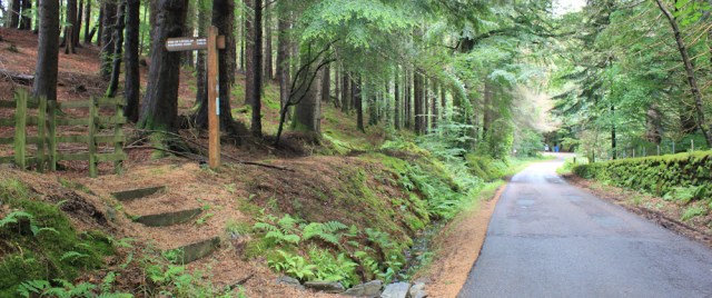 51 footpath to Kyle of Lochlash, Balmacara, Ruth hiking the Scottish coast