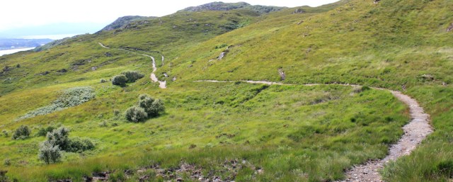 60 path over high ground to Kyle, Ruth's coastal walk, Scotland