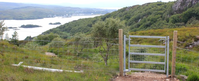 61 gate off the high ground, down to Kyle, Ruth's coastal walk, Scotland