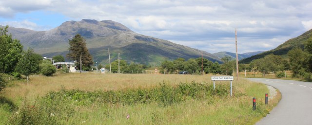 65 approaching Strathcarron, Ruth walking the shore of Loch Carron
