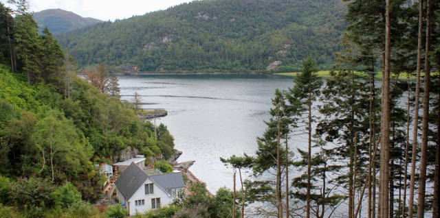 08 lochside residence, Loch Carron, Ruth's coastal walk around Scotland