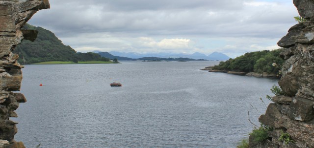 20 view down Loch Carron from Strome Castle, Ruth's coastal walk around Britain