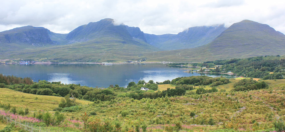 01 setting off from Loch Kishorn, Ruth's coastal walk around Scotland