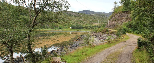 07 Loch Reraig, Ruth walking the coast of Scotland