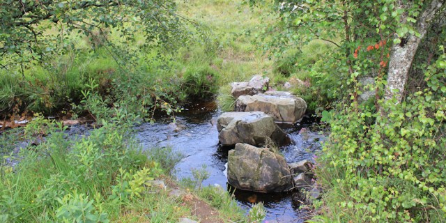 31 scary stepping stones, Wester Ross, Ruth hiking around the coast, Scottish Highlands