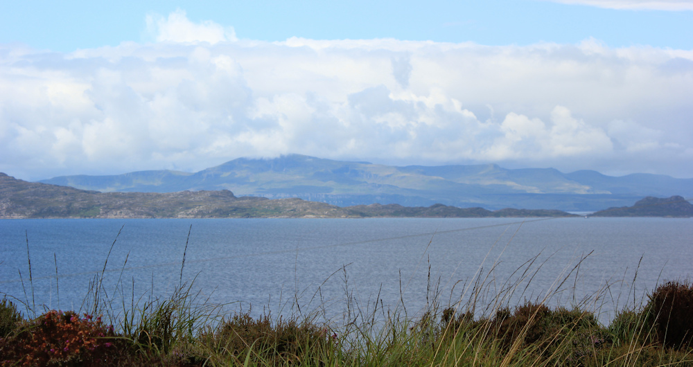 09 clearing view, Ruth walking up the coast of Applecross, Scotland