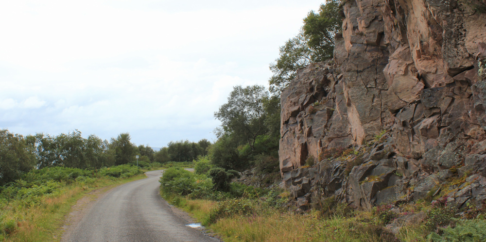 12 cliffs on coastal road from Applecross, Ruth's coastal walk around Britain