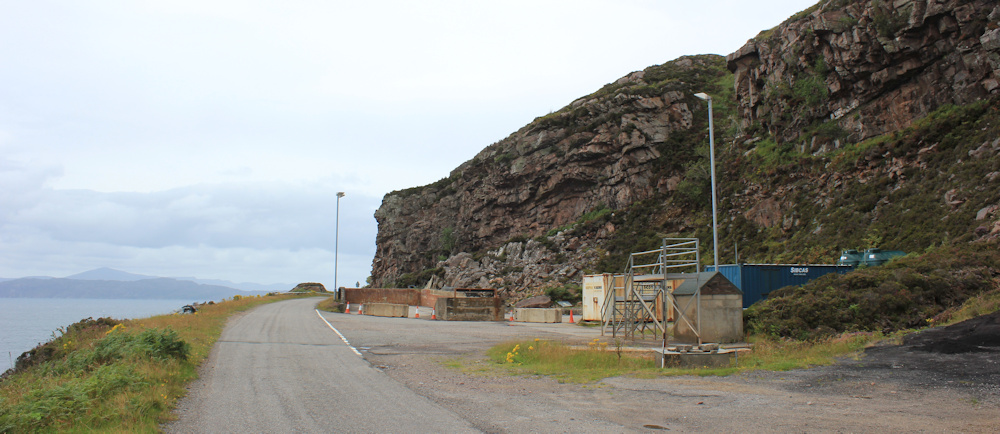 13 industrial yard, Applecross coastal road, Ruth's coastal walk around Britain