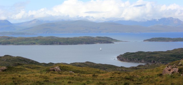 13 view over to Skye, on walk from Toscaig, Ruth's coastal walk, Applecross Peninsula