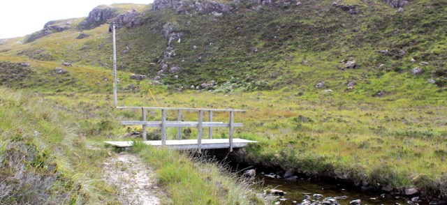 17 Bridge over Allt Lochan an t-Sagairt, to Airigh-Drishaig, Ruth's coastal walk, Applecross Peninsula