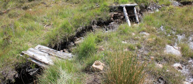 23 footbridge in disrepair, to Airigh-Drishaig, Ruth's coastal walk, Applecross Peninsula