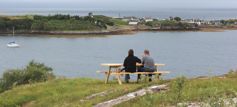 33 view over Ard Dhubh, Ruth hiking along the coast of Scotland, Applecross