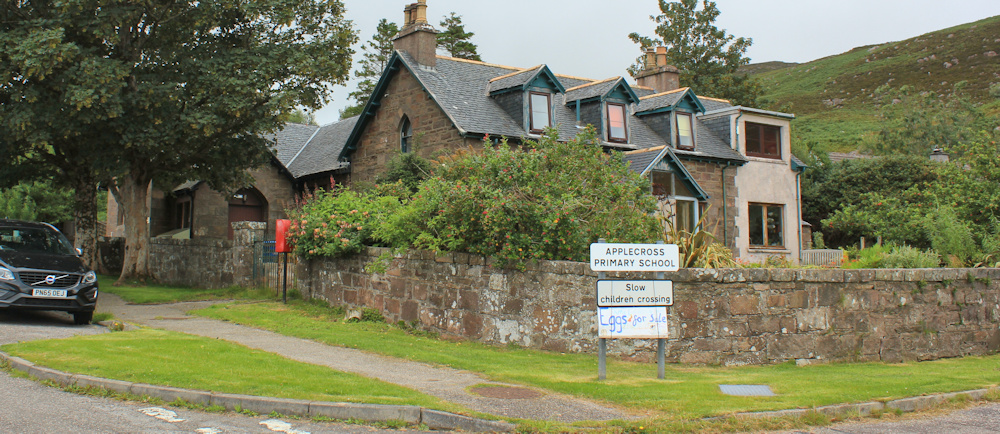 Applecross School, Ruth's coastal walk around Scotland