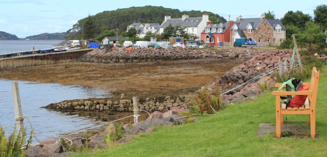 01 bench at Shieldaig, Ruth's coastal walk around Scotland