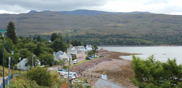 02 looking back at Shieldaig, Ruth's coastal walk around Scotland