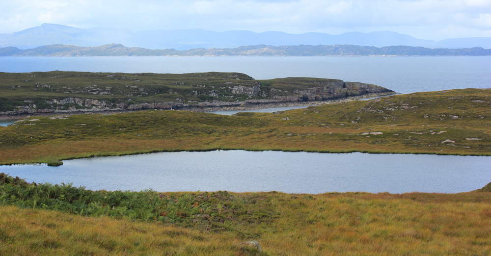 10 pools and coastline, Ruth hiking around the north of Applecross, Scotland