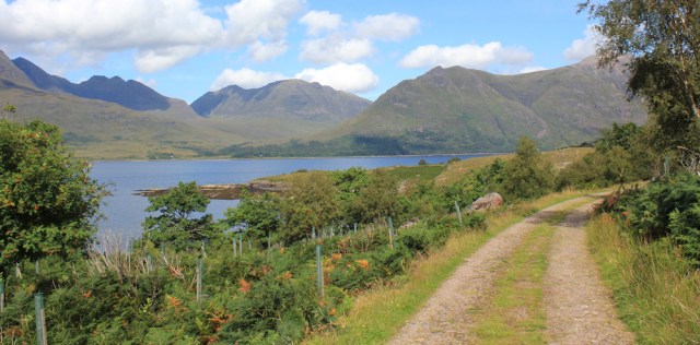 12 view over Upper Loch Torridon, path to Annat, Ruth's coastal walk around Scotland