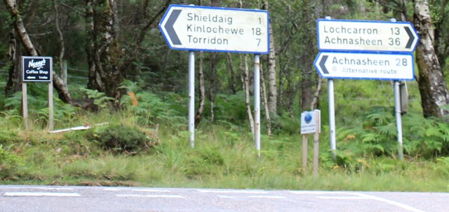 41 main road to Shieldaig, Ruth hiking the coast, Wester Ross, Scotland