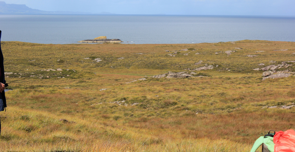 first self-portrait, Ruth walking the coast of Applecross, Scottish Highlands