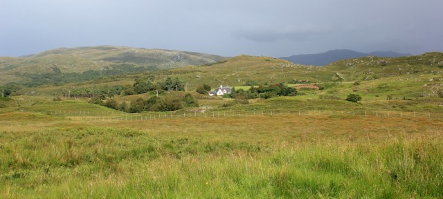 04 view to Acharn and beyond, Ruth walking across the Morvern Peninsula, Scotland
