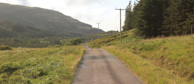 17 on to Loch Teacuis, Ruth walking across the Morvern Peninsula, Scotland