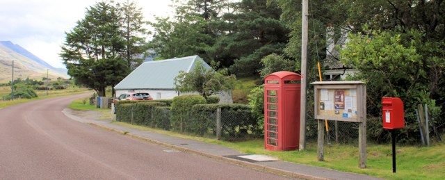 004 centre of Annat, Ruth walking the coast of north-west Scotland