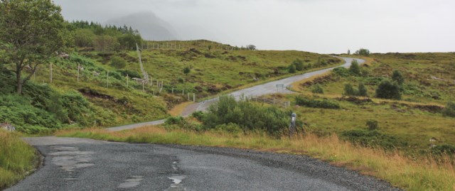 042 very wet walk back to Torridon House car park, Ruth's coastal hike around Britain