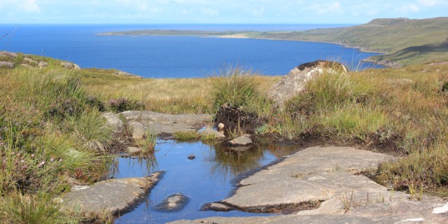 12 Red Point ahead, Ruth's coastal walk to Craig Bothy and back, Scotland